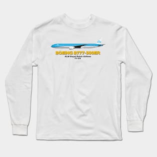 Boeing B777-300ER - KLM Royal Dutch Airlines Long Sleeve T-Shirt